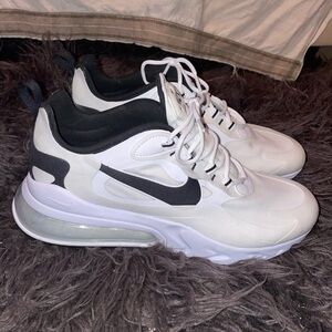 New Nike Air Max 270 React White Black Mens